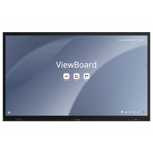 ViewSonic Flat Touch Display IFP7563-1C/75" 4K UHD,50 multi-point PCAP,9H,450nits, 16G RAM/128G,HDMI,DP,USB,RJ45, RS232