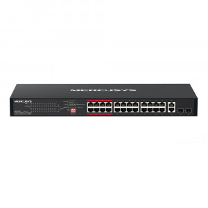 Mercusys MS126CP 24xFE PoE+ 2xGb rack switch