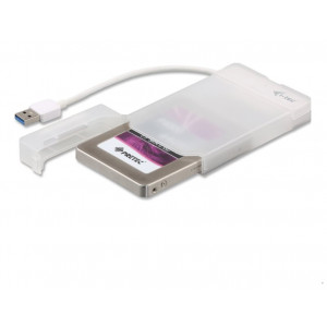 i-Tec MySafe Easy externí case pro 2,5" SATA I/II/III SSD, USB3.0, White - bez HDD