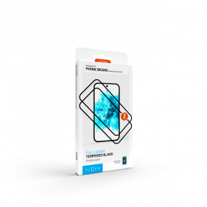 Tvrzené sklo FIXED Full-Cover s aplikátorem pro Samsung Galaxy S26, 2ks, černé