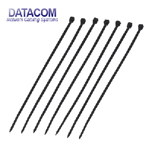 DATACOM Stahovací páska (4.8x300) černá 100ks