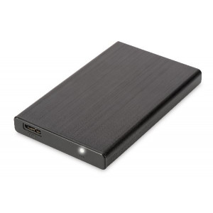 Digitus USB 3.0-SATA SSD/HDD skříň, 2,5 "9,5 & 7,5 mm SSD / HDD, hliníkové ram, bez napájení