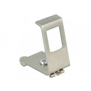 Delock Keystone Metal Mounting 1 Port for DIN rail 