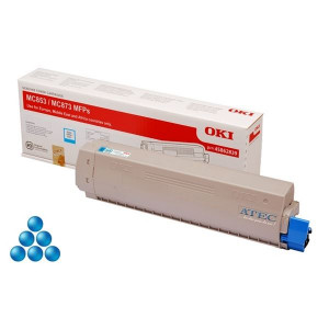 Toner OKI 45862839, azurový