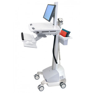 ERGOTRON StyleView® Cart with LCD Pivot, SLA Powered, pojízdný vozík s napájením, držák pro LCD, klávesnice, scanner