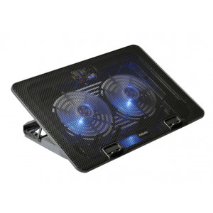 EVOLVEO A101, chladicí podstavec pro notebook, pro ntb až 17", 2x ventilátor, regulace otáček, posvícení, USB