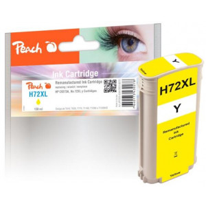 PEACH kompatibilní cartridge HP No. 72 (XL), žlutá, C9373A, 138ml