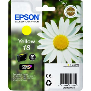 EPSON cartridge T1804 yellow (sedmikráska)