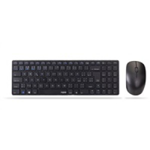 RAPOO set klávesnice+myš 9300M, Wireless Multi-Mode Slim Mouse and Ultra-Slim Keyboard, černá