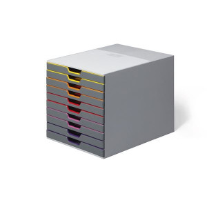 Zásuvkový box VARICOLOR® 10, 10 bar. zásuvek, šedý
