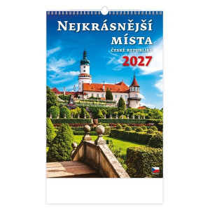Nástěnný kalendář 2027 Nejkrásnější místa ČR