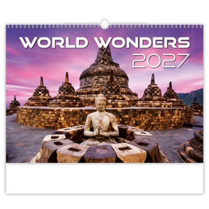 Nástěnný kalendář 2027 World Wonders