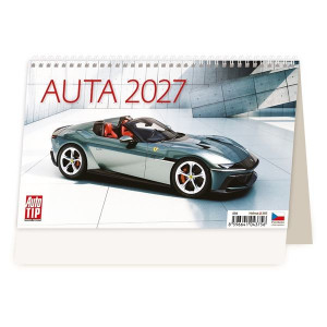 Stolní kalendář 2027 Auta