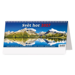 Stolní kalendář 2027 Svět hor