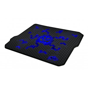 C-TECH Herní podložka pod myš ANTHEA CYBER BLUE, 320x270x4mm, obšité okraje