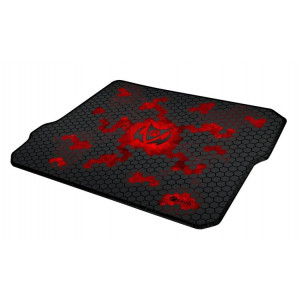 C-TECH Herní podložka pod myš ANTHEA CYBER RED, 320x270x4mm, obšité okraje