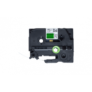 Brother - FLE7511, černá / zelená (24mm, nelaminovaný praporek)