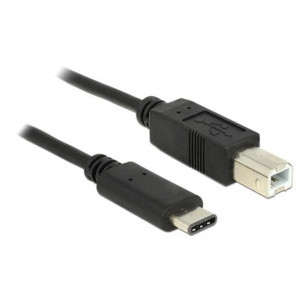Delock Kabel USB Type-C™ 2.0 samec > USB 2.0 Typ-B samec 2,0 m černý