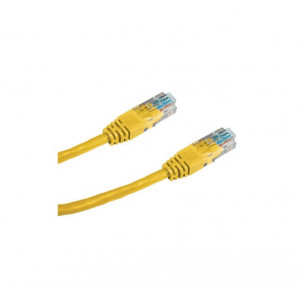 DATACOM Patch cord UTP CAT5E 0,5m žlutý