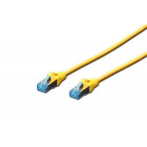 Digitus CAT 5e SF-UTP patch cable, PVC AWG 26/7, length 5 m, color yellow