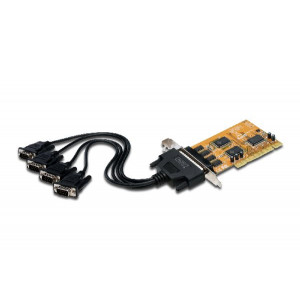 Digitus Sériový port RS232 PCI přidavná karta  4-portová, chipset: SUN1989