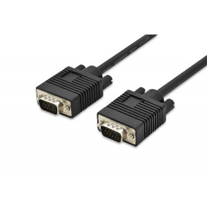 Digitus Připojovací kabel monitoru VGA, HD15 M / M, 5 m, 3Coax / 7C, 2xferit, bl