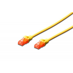 Digitus CAT 6 U-UTP patch cable, Cu, LSZH AWG 26/7, length 0.25 m, color yellow