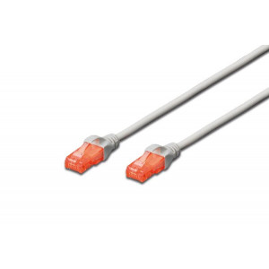 Digitus CAT 6 U-UTP patch cable, Cu, LSZH AWG 26/7, length 1.50 m, color grey
