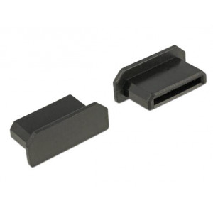 Delock Prachová záslepka pro HDMI mini-C samice bez sevření 10 kusů černá