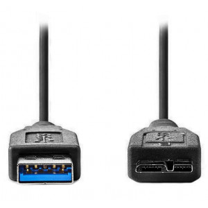 NEDIS kabel USB 3.0/ zástrčka USB-A - zástrčka USB-Micro B/ černý/ bulk/ 50cm