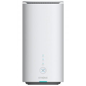 STRONG 5G LTE router AX3000/ Wi-Fi 6 standard 802.11ax/ 3000 Mbit/s/ 2x LAN/ 1x RJ11/ 1x Nano SIM/ bílý
