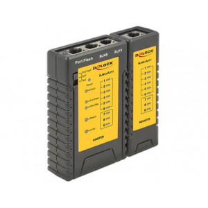 Delock Cable Tester RJ45 / RJ12 + Portfinder