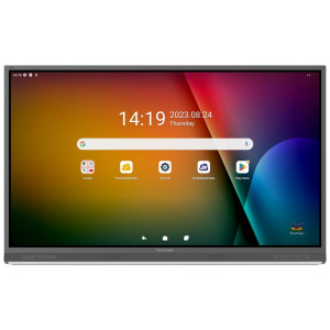ViewSonic Flat Touch Display IFP7552-2F EDLA/75"/UHD/450nits, 4000:1,8G RAM/64GB/HDMI/VGA/USB-C /RJ45 x2, RS232 x1,Black
