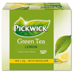 Zelený čaj Pickwick s citronem, 100x 2 g