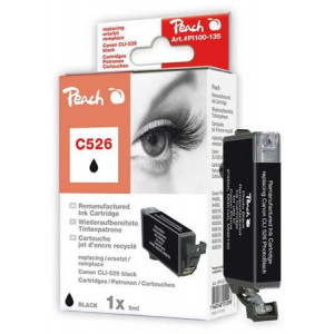 PEACH kompatibilní cartridge Canon CLI-526B, Black. 9 ml