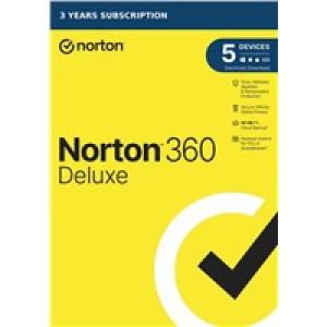 1+1 s 50% slevou NORTON 360 DELUXE 50GB +VPN 1 uživatel pro 5 zařízení na 3 roky - ESD