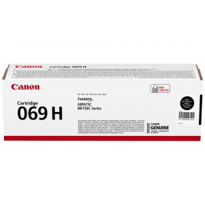 Canon originální vysokokapacitní toner Cartridge 069 H BK černý, MF752Cdw, 754Cdw, LBP673Cdw, kapacita 7 600 stran/K/