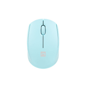 Myš Natec STORK/Kancelářská/Optická/1 600 DPI/Bezdrátová USB/Modrá