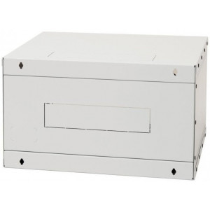 19"rozvaděč jednodíl.12U/400mm FLAT-PACK plech.dv.