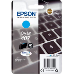 Cartridge Epson 407  - azurový