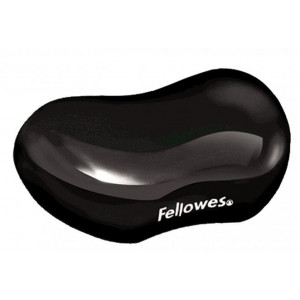 Fellowes podložka pod zápěstí CRYSTAL gelová černá
