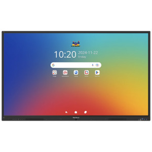 ViewSonic IFP 65"4K, Android 16 EDLA, 64 dotykov.bodů IR, 8G/128GB, HDMI,VGA,DP,,USB-A/B/C,RJ45,PIR sensor,2x20W speaker