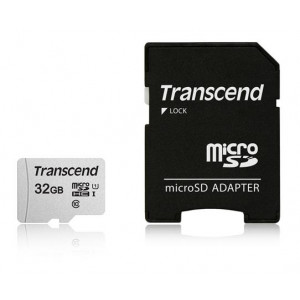 Transcend 32GB microSDHC 300S UHS-I U1 (Class 10) paměťová karta (s adaptérem) 