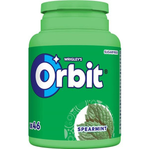 Žvýkačky Orbit Spearmint, dóza, 46 dražé