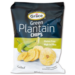 Solené banánové chipsy, bez lepku, 85 g