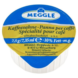 Smetana do kávy Meggle - 10% tuku, 120x 7,5g