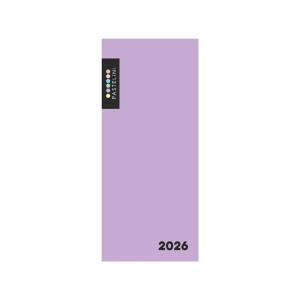 Diář měsíční PVC Pastelini fialová 2027