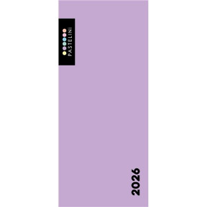 Diář týdenní PVC Pastelini fialová 2027