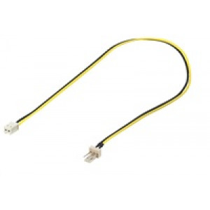 PREMIUMCORD Kabel napájecí pro ventilátor z 2 pinového FAN na 3 pinový FAN konektor pro zastrčení do ventilátoru