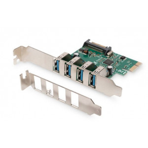Digitus USB 3.0, 4 Port, PCI Express Add-On karta 4 porty A / F External, VL805 chipset
